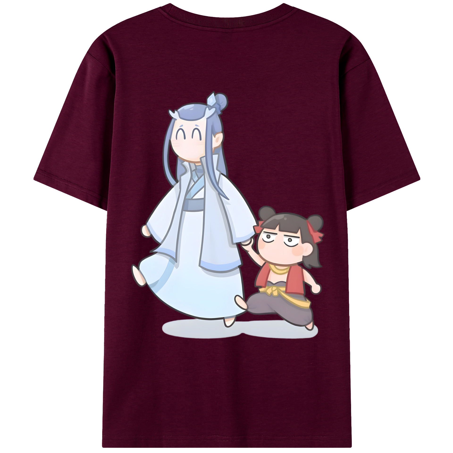 （画像用） Ne Zha 2 ナタ 魔童の大暴れ レディース半袖Tシャツ(バックプリント)